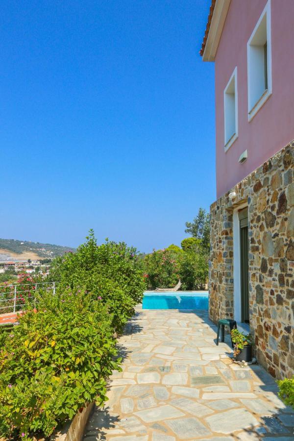 Skiathos Seaview Villa With Pool Punta Exterior foto