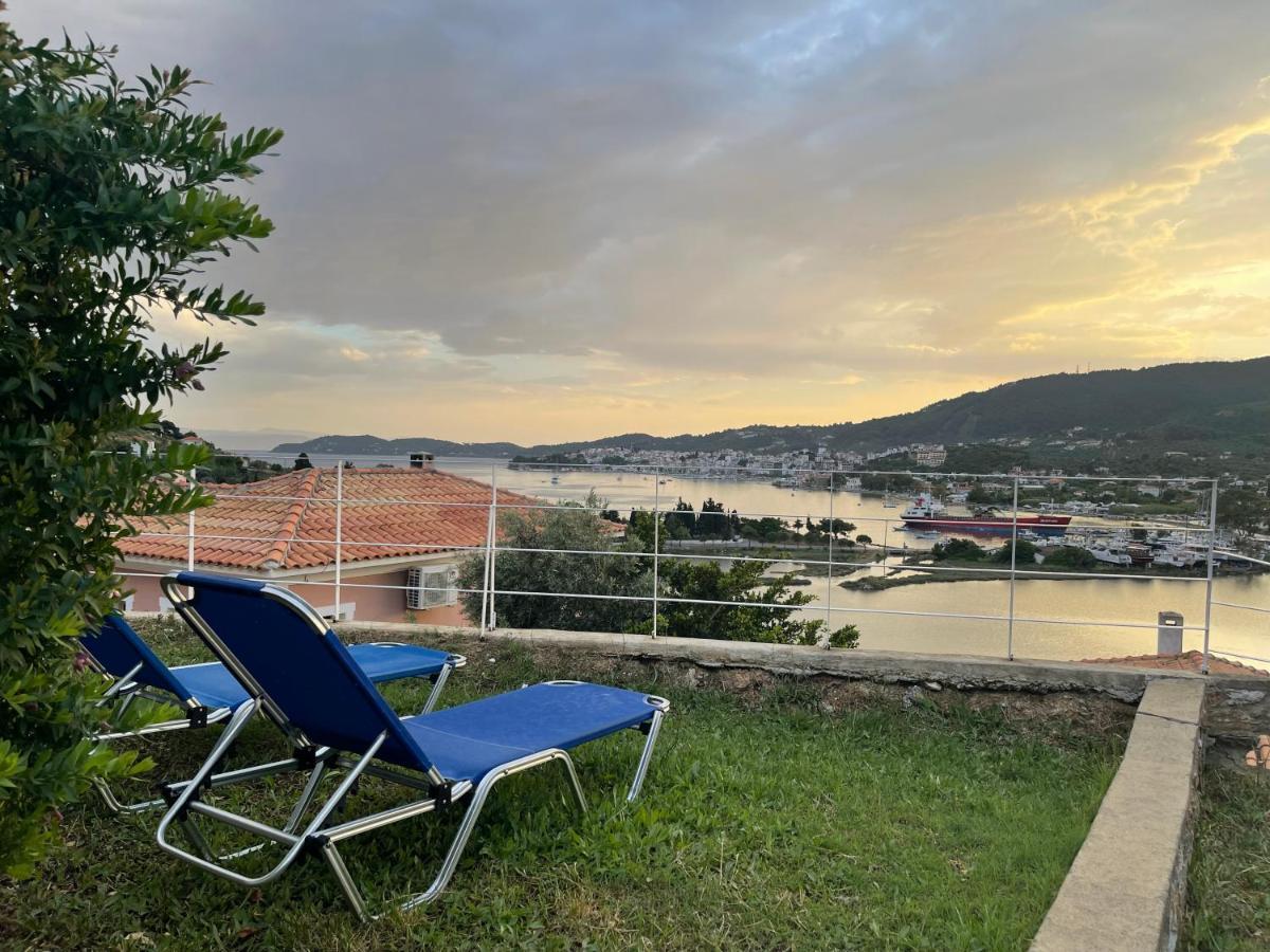 Skiathos Seaview Villa With Pool Punta Exterior foto