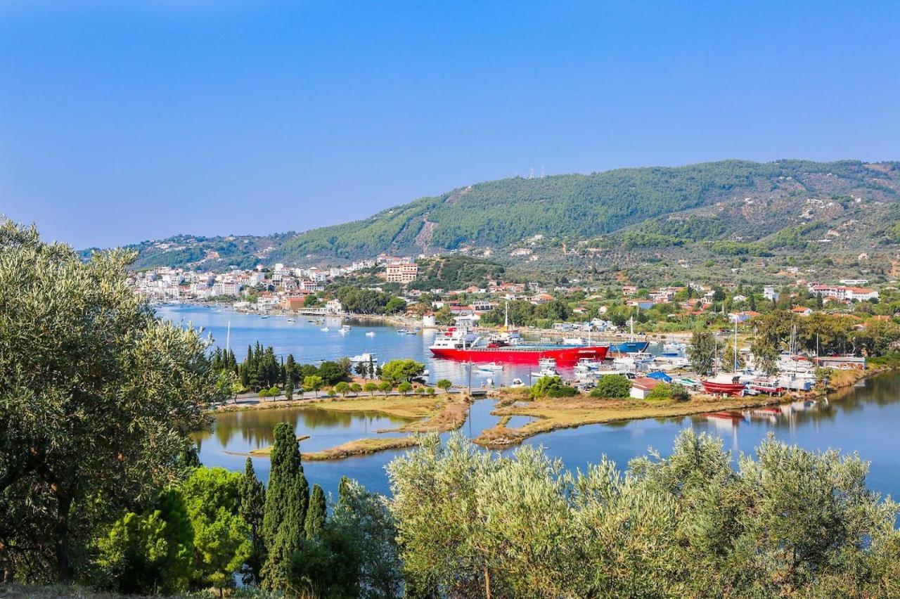 Skiathos Seaview Villa With Pool Punta Exterior foto